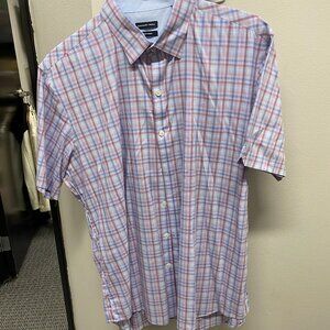 Zachary Prell Men's Short Sleeve Button Down Shirt Size XL